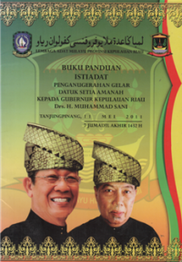Buku panduan istiadat penganugerahan gelar datu setia amanah kepada