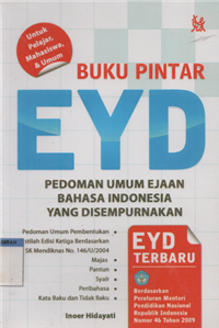 Buku pintar EYD pedoman umum ejaan bahas indonesia yang sempurnakan