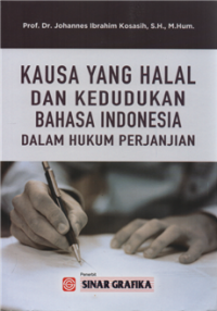 Kausa yang halal dan kedudukan bahasa indonesia dalam hukum perjanjian