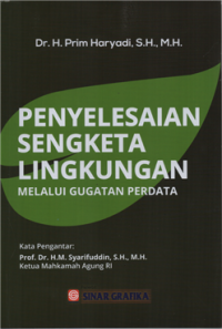 Penyelesaian sengketa lingkungan melalui gugatan perdata