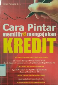 cara pintar memilih & mengajukan kredit