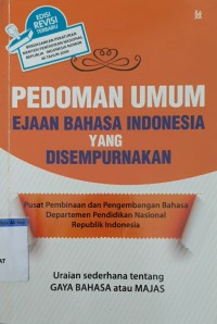 Pedoman umum ejaan bahasa indonesia yang di sempurnakan