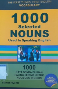 1000 Selected nouns used in speaking engslish