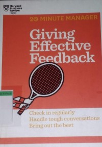 Image of 20 minute manager giving effective feedback