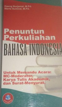 Image of Penuntun Perkuliahan Bahasa Indonesia