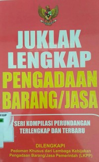 Image of Juklak lengkap pengadaan barang dan jasa