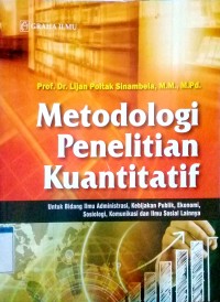 Image of Metodologi penelitian kuantitatif