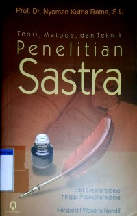 Image of Teori, metode dan teknik penelitian sastra