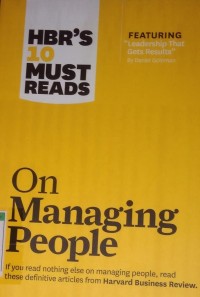 Image of HBR'S 10 must reads on managing people