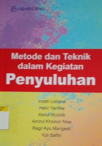 Image of Metode dan teknik dalam kegiatan penyuluhan