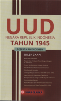 Image of UUD negara republik indonesia tahun 1945 beserta amandemen