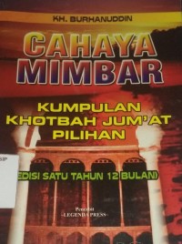 Image of Cahaya Mimbar : Kumpulan Khitbah Jum'at Pilihan
