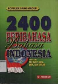 Image of 2400 Peribahasa Bahasa Indonesia
