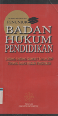 Image of badan hukum pendidikan uu no 9 thn 2009 tentang bdan hukum