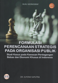 Image of Buku monograf Formulasi perencanaan strategis pada organisasi publik