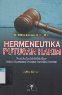 Image of Hermeneutika putusan hakim