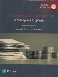 Image of Horngren's cost accounting a manegerial emphasis