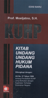 Image of KUHP kitab undang undang hukum pidana
