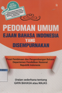 Image of Pedoman umum ejaan bahasa Indonesia yang disempurnakan