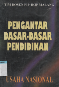 Image of Pengantar dasar-dasar pendidikan