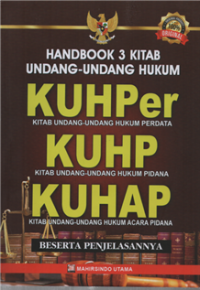 Image of Handbook 3 kitab undang-undang hukum KUHPer KUHP KUHAP beserta penjelasannya