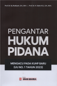 Image of Pengantar hukum pidana : mengacu pada KUHP baru ( UU No. 1 Tahun 2023)