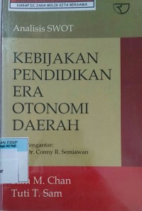 Image of Analisis swot Kebijakan pendidikan era otonomi daerah