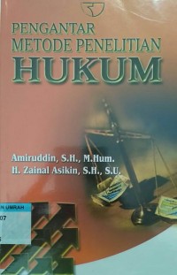 Image of PENGANTAR METODE PENELITIAN HUKUM