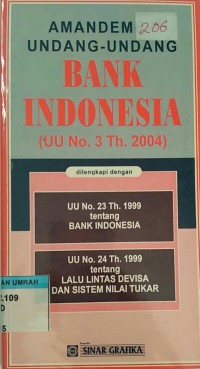 Image of Amandemen UU Bank Indonesia 2004