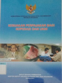 Image of KEBIJAKAN PERPAJAKAN BAGI KOPERASI DAN UKM