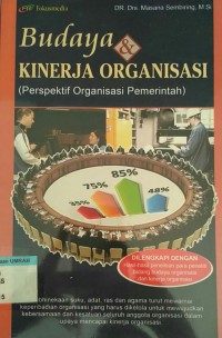 Image of Budaya & Kinerja Organisasi (Perspektif Organisasi Pemerintah)