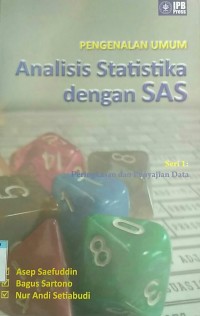 Image of pengenalan umum analisis statistika dengan SAS