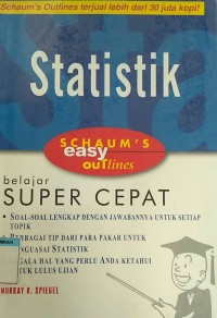 Image of STATISTIK SCHAUM'S EASY OUTLINES