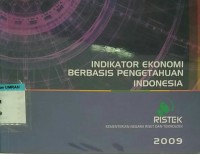 Image of Indikator ekonomi berbasis pengetahuan Indonesia