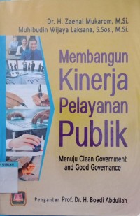 Image of Membangun kinerja pelayanan publik