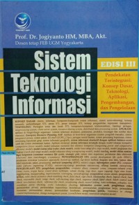 Image of SISTEM TEKNOLOGI INFORMASI EDISI III