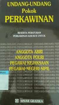 Image of UU Pokok Perkawinan