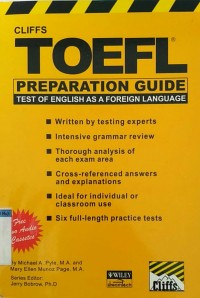 Image of Cliffs toefl preparation guide