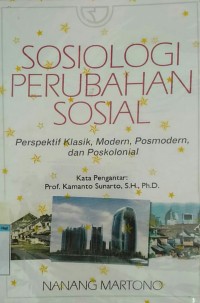 Image of SOSIOLOGI PERUBAHAN SOSIAL