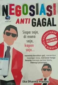 Image of NEGOSIASI ANTI GAGAL SIAPA SAJA, DIMANA SAJA, KAPAN SAJA