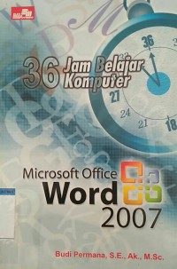 Image of 36 Jam belajar komputer microsoft office word 2007