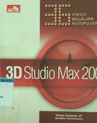 Image of 36 Menit Belajar Komputer 3D Studio Max 2008