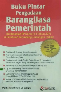 Image of Buku pintar pengadaan Barang/Jasa Pemerintah