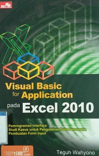 Image of Visual basic for application pada excel 2010