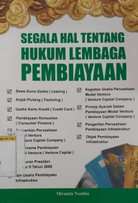 Image of Segala hal tentang hukum lembaga pembiayaan