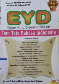 Image of EYD EJAAN YANG DI SEMPURNAKAN DAN TATA BAHASA INDONESIA