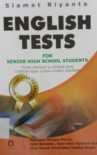 Image of English tests for senior high school students