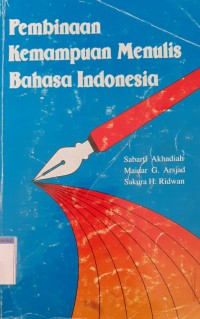 Image of Pembinaan kemampuan menulis bahasa Indonesia