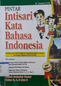 Image of Pintar intisari kata bahasa indonesia
