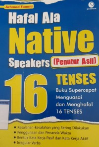Image of Hafal ala native speakers (penutur asli)